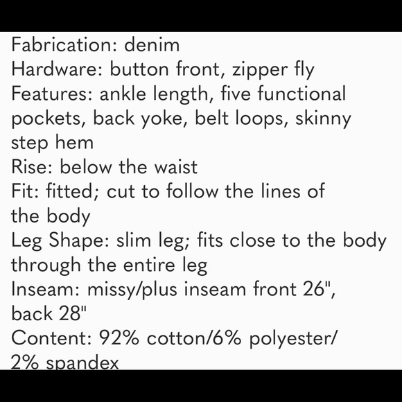 Lisa Rinna Skinny Jeans Mint Green Size 8 NWOT - Picture 4 of 4